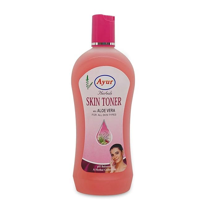 Ayur Herbals Skin Toner with Aloe Vera, 1000ml (For All Skin Types)