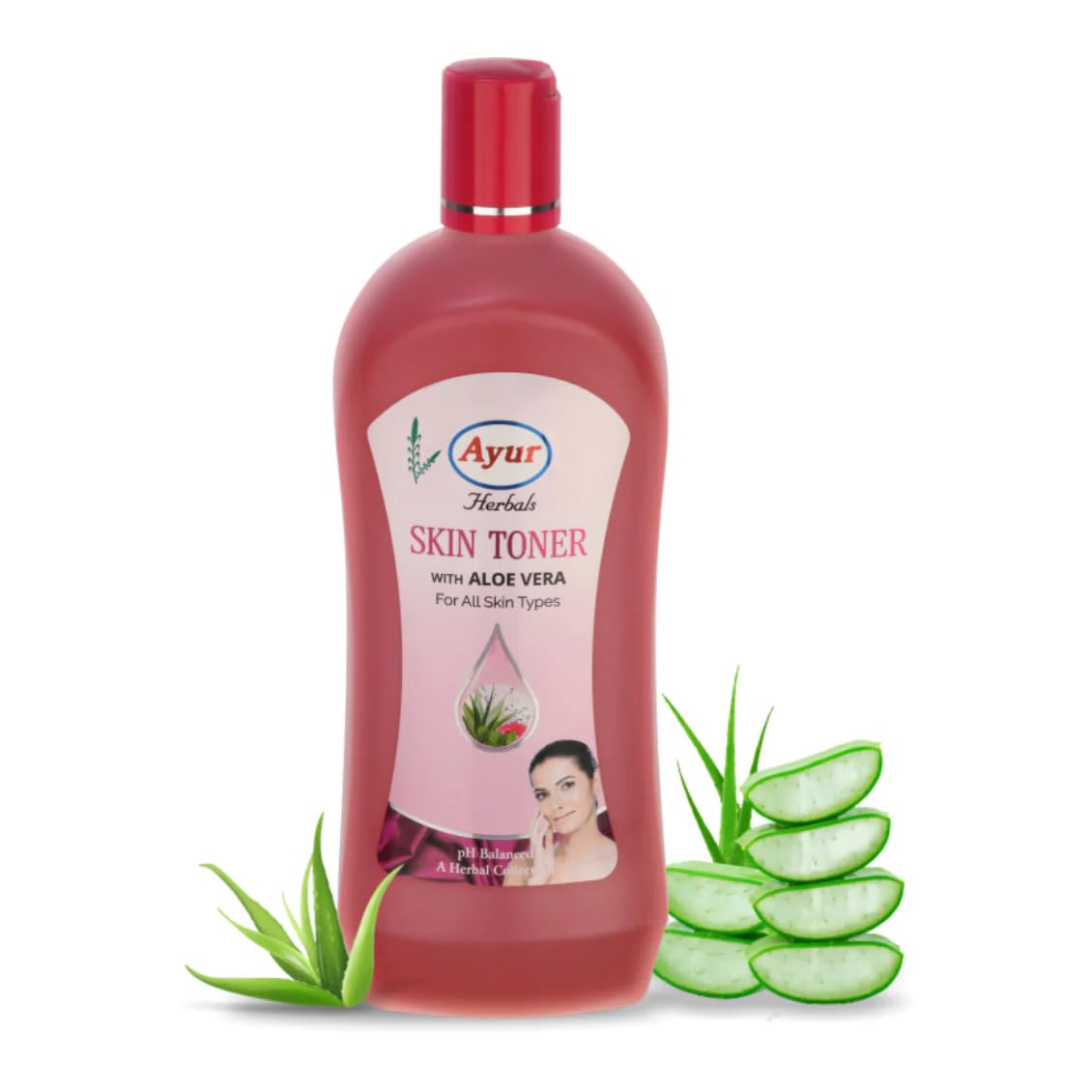 Ayur Herbals Skin Toner with Aloe Vera, 1000ml (For All Skin Types)