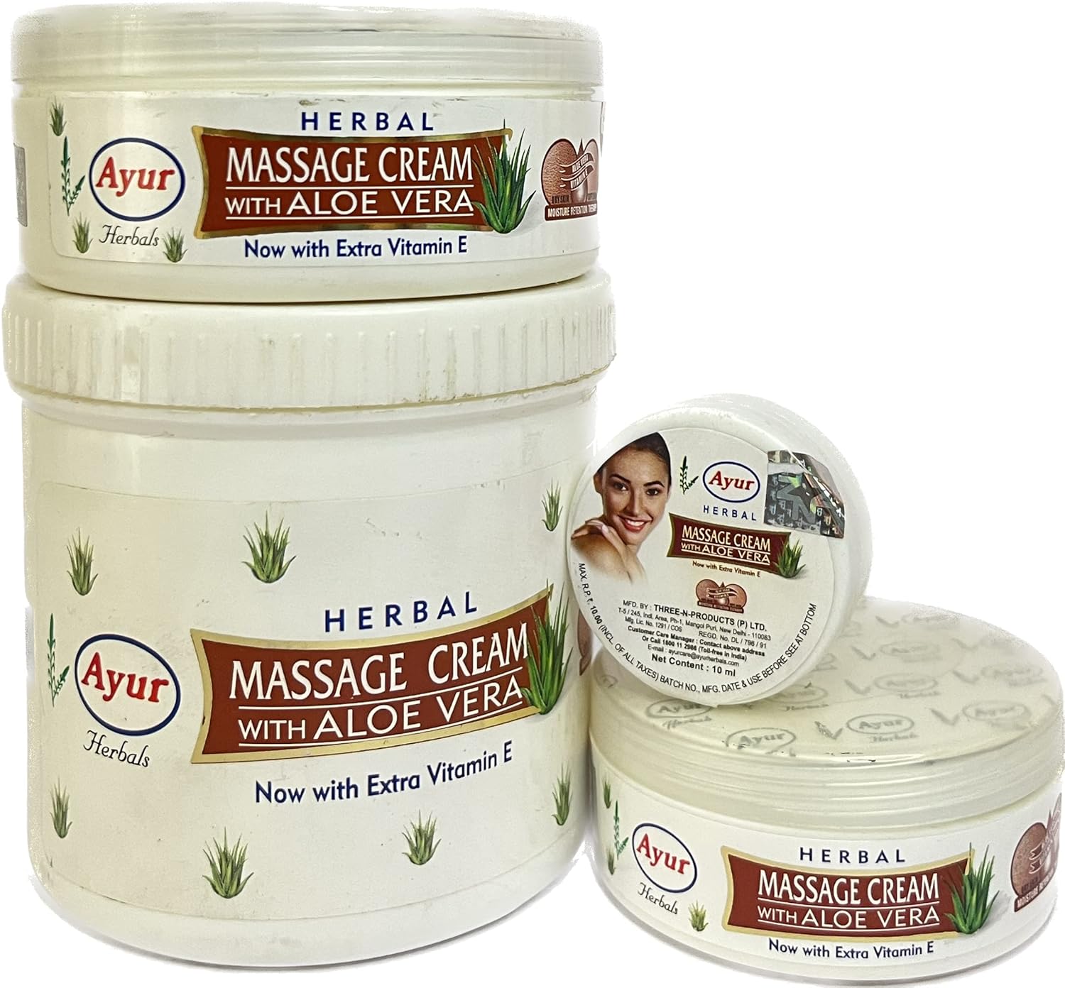 Ayur Herbals MASSAGE CREAM With Aloe Vera (500ml)
