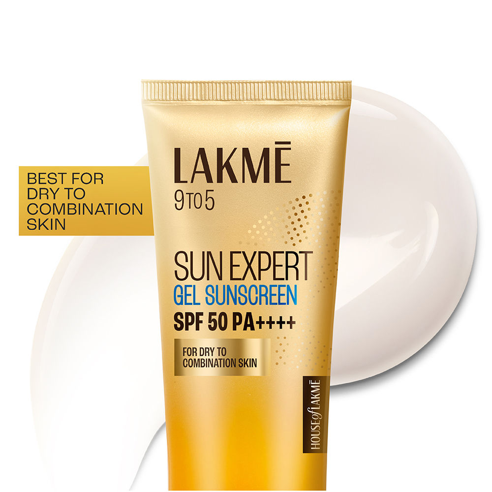 Lakme Sunscreen Gel SPF 50 PA+++Niacinamide, Water Light, For Normal To Oily Skin,No White Cast