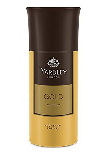Yardley Deodorant Body Spray for Men, 150ml (Pack of 3) - Gold, Elegance and Gentleman
