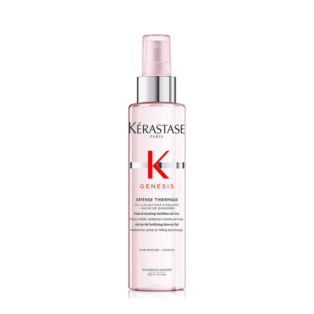 Kérastase Genesis Thermique Blow Dry Primer 150ml | Heat Protectant Spray for Weak Hair | Anti-Breakage, Detangles & Hydrates | Infused with Ginger Root & Edelweiss Native Cells