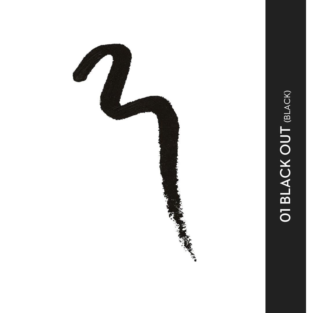 SUGAR Cosmetics Pencil Kohl of Honour Intense Kajal, Matte Finish, Longlasting Formula, Lightweight - 01 Black Out (Pack of 1)