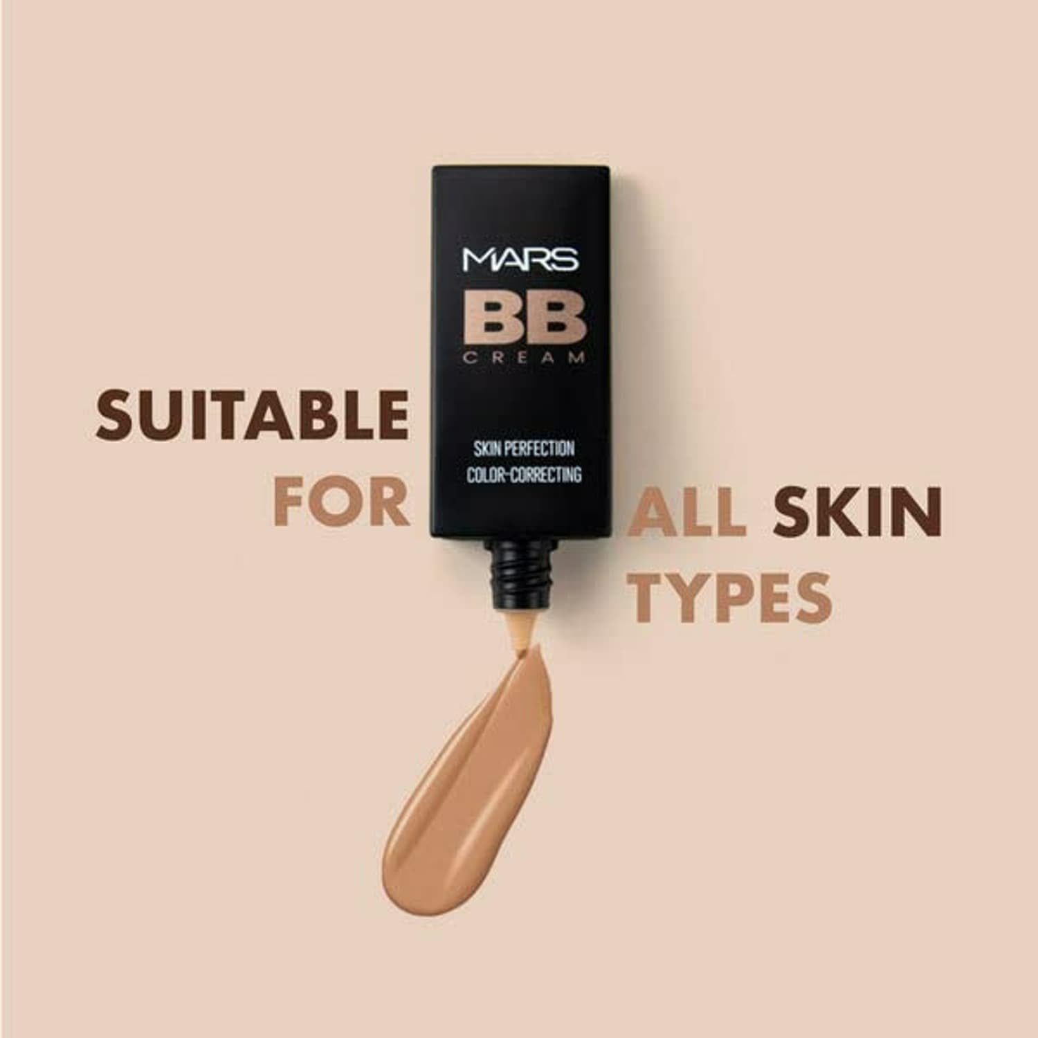 MARS BB Cream Lightweight Foundation | Blendable BB Cream for Women | Colour Correction for All Skin Types (30 ml) (03-MEDIUM)