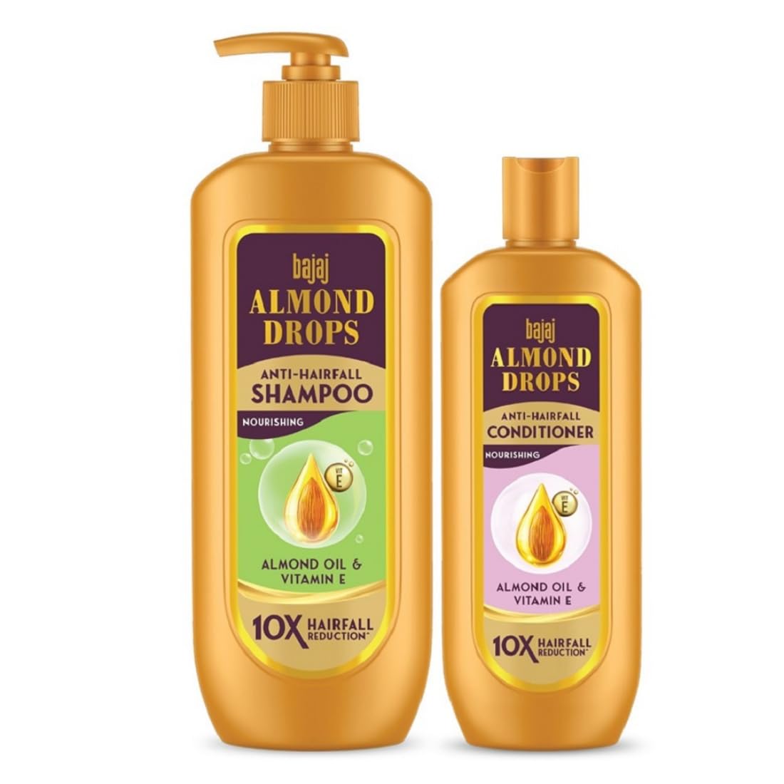 Bajaj Almond Drops Anti Hairfall Shampoo 340ml + Conditioner 175ml