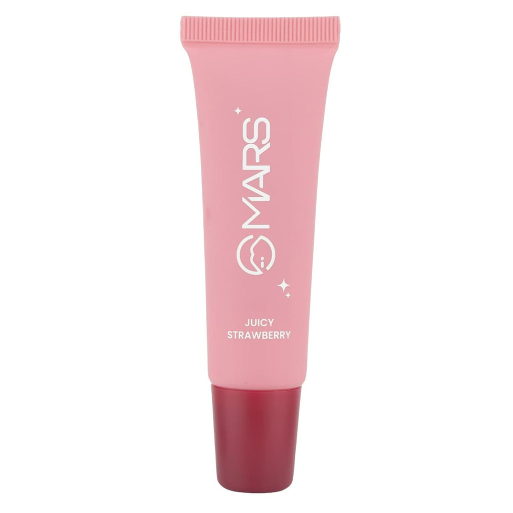 MARS Lippy Top Hydrating Lip Gel (10ml) (02-JUICY STRAWBERRY) | Nourished With Vitamin-E & Shea Butter | Long Lasting Hydration | Glossy Finish | Easy to Apply
