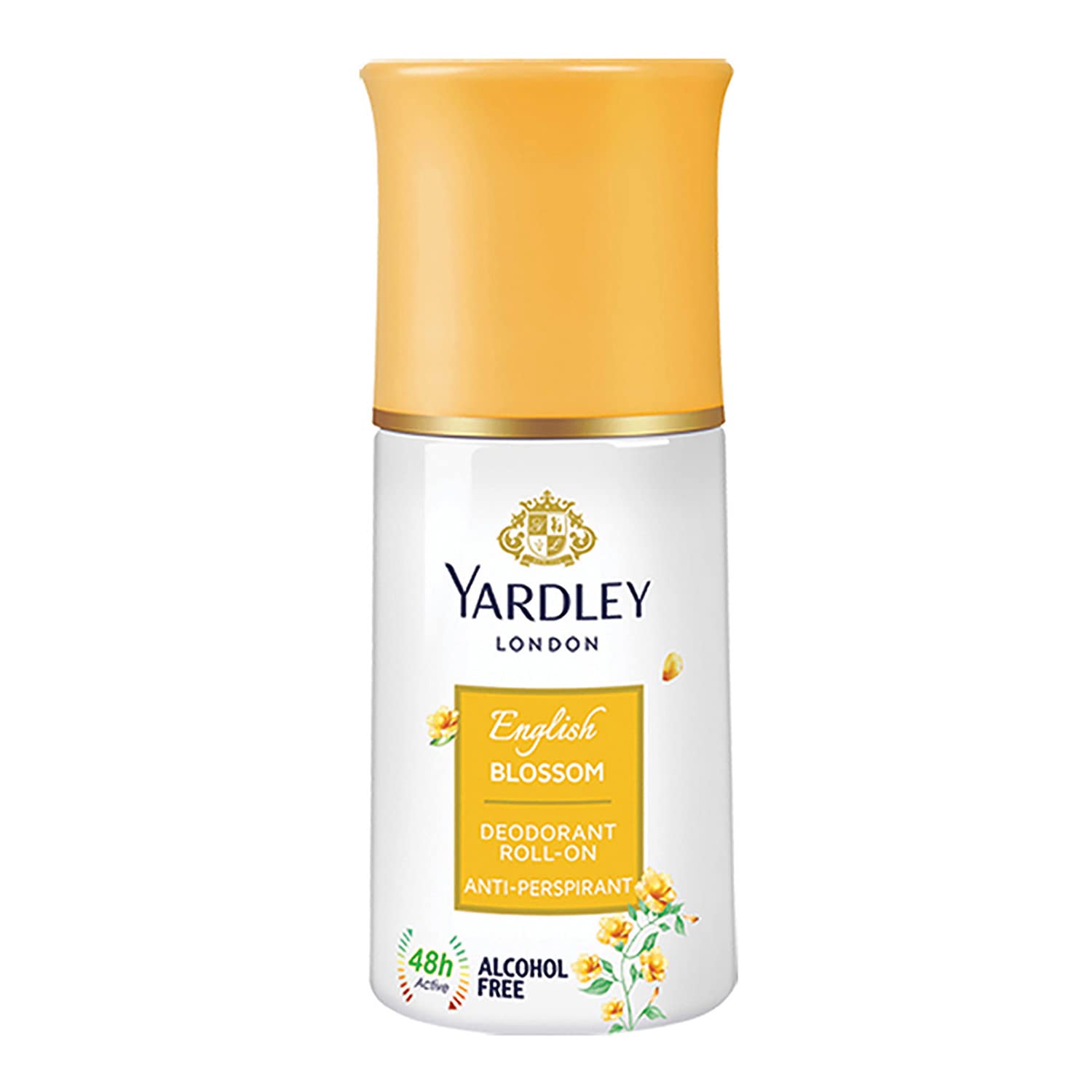Yardley English Blossom Deodorant Roll- On for Women, 50 Milliliters