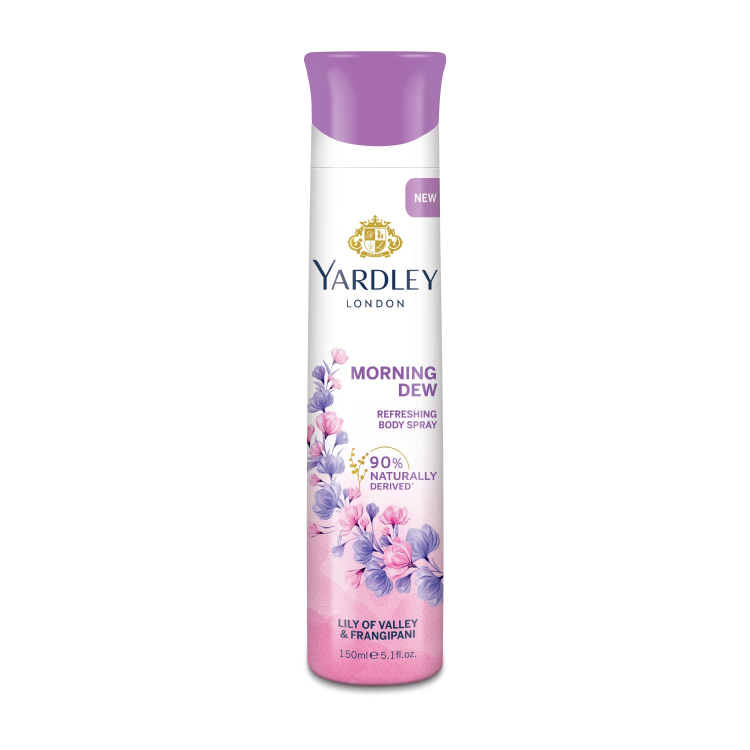 Yardley London Morning Dew Refreshing Deodorant Body Spray for Women, 150 ml