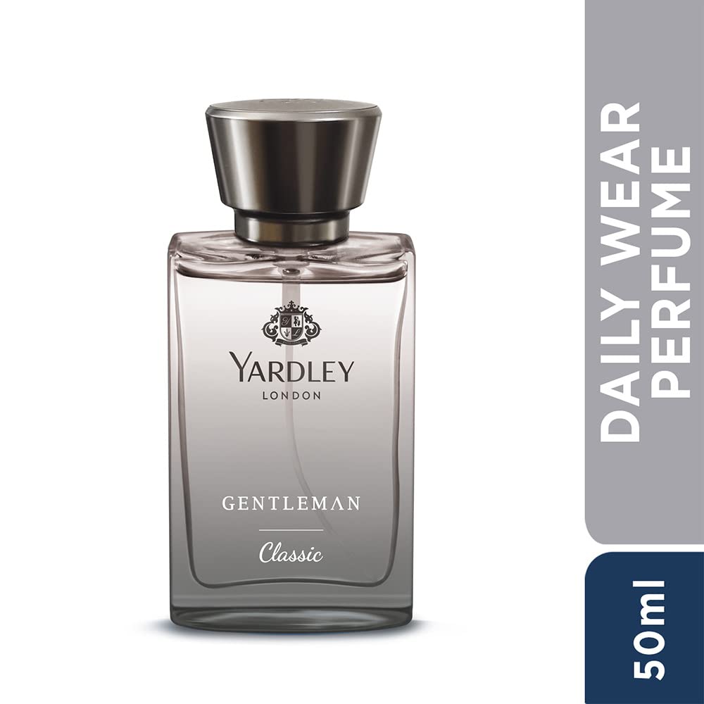Yardley London Gentleman Classic Perfume| Fresh Woody Fougere Notes| Masculine Fragrance| Perfume For Men| 50Ml - Liquid