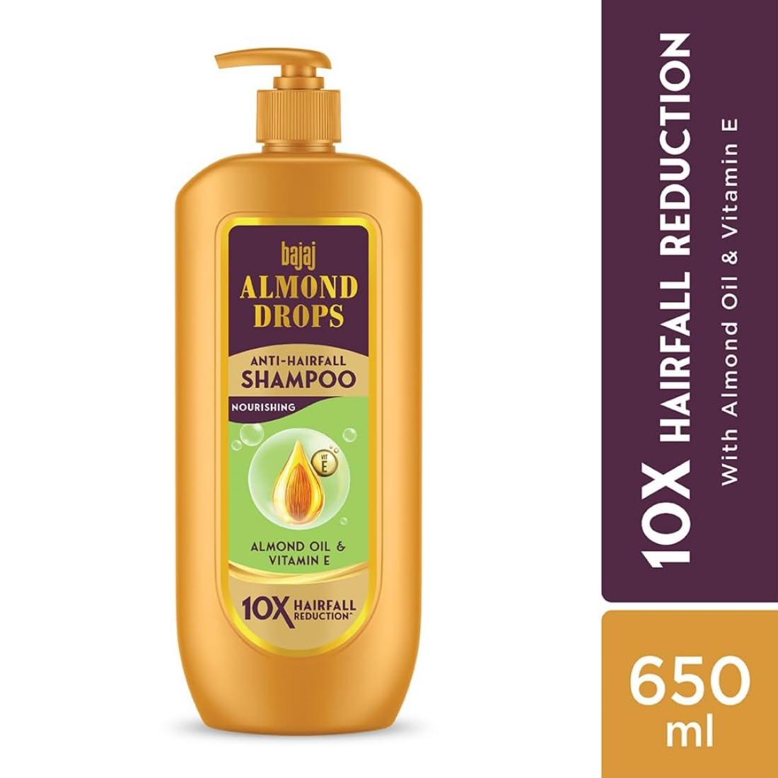 Bajaj Almond Drops Anti Hairfall Shampoo 340ml + Conditioner 175ml