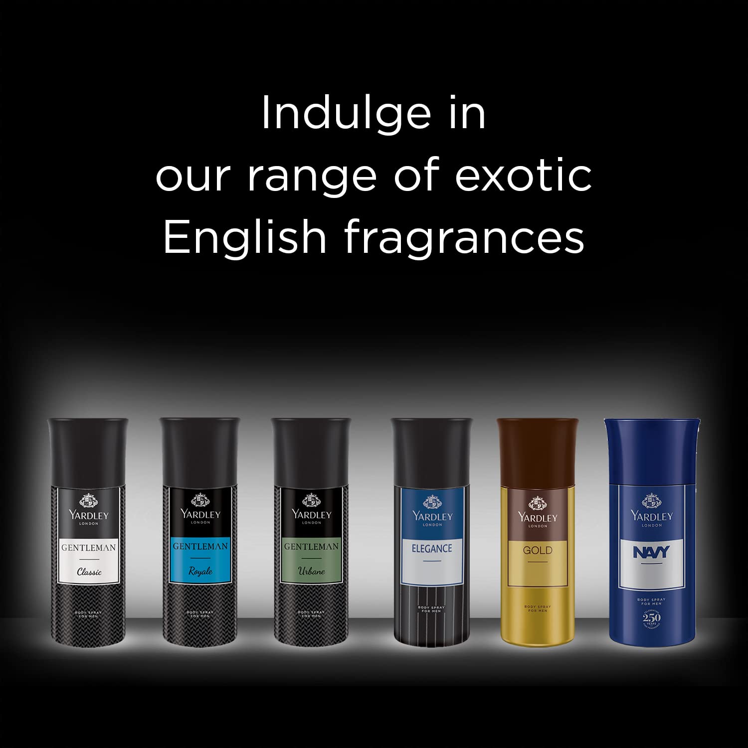 Yardley London Gentleman Gold Body Spray for Men| Fresh Rosemary & Mint Notes| Masculine Fragrance| Body Deodorant for Men| 150ml