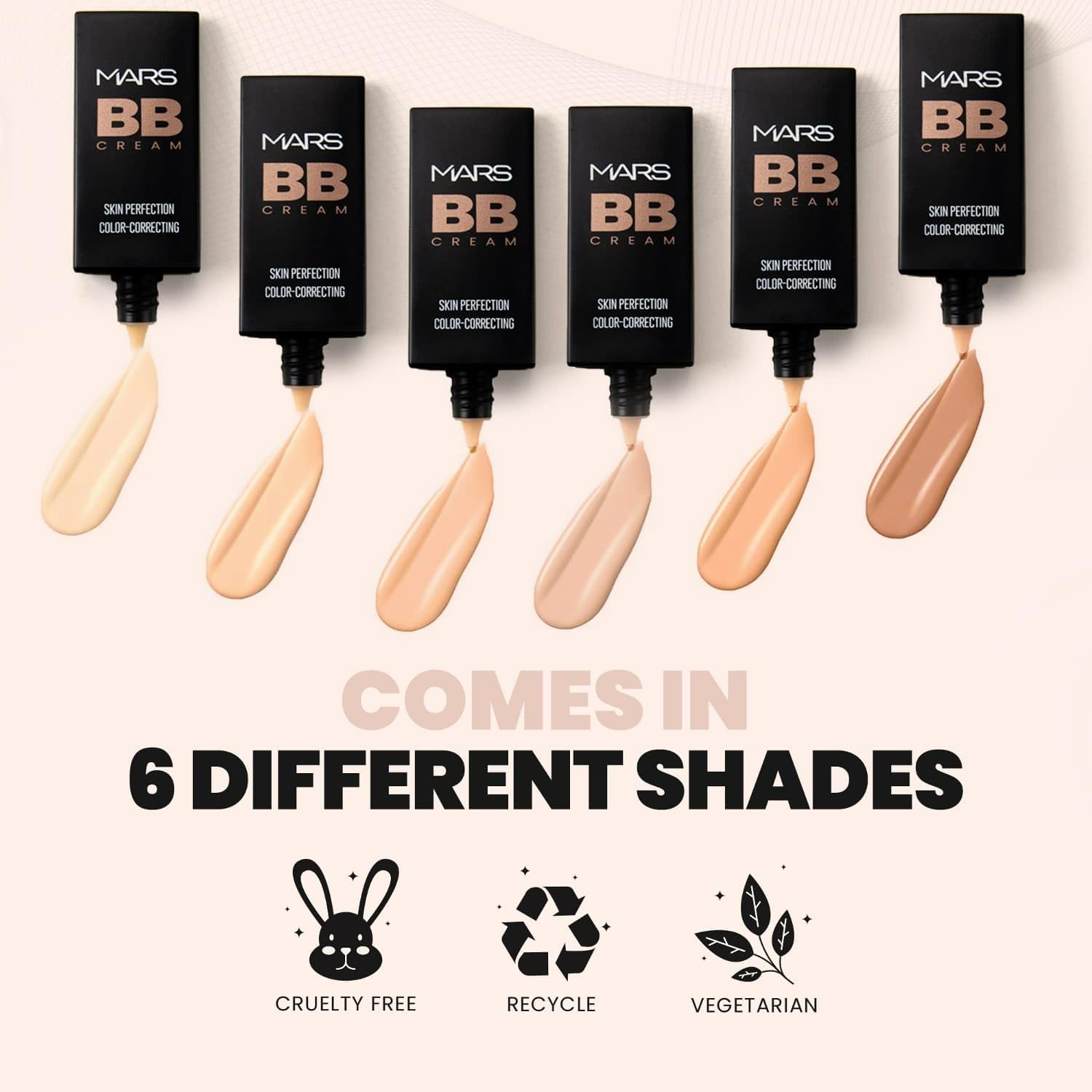 MARS BB Cream Lightweight Foundation | Blendable BB Cream for Women | Colour Correction for All Skin Types (30 ml) (03-MEDIUM)