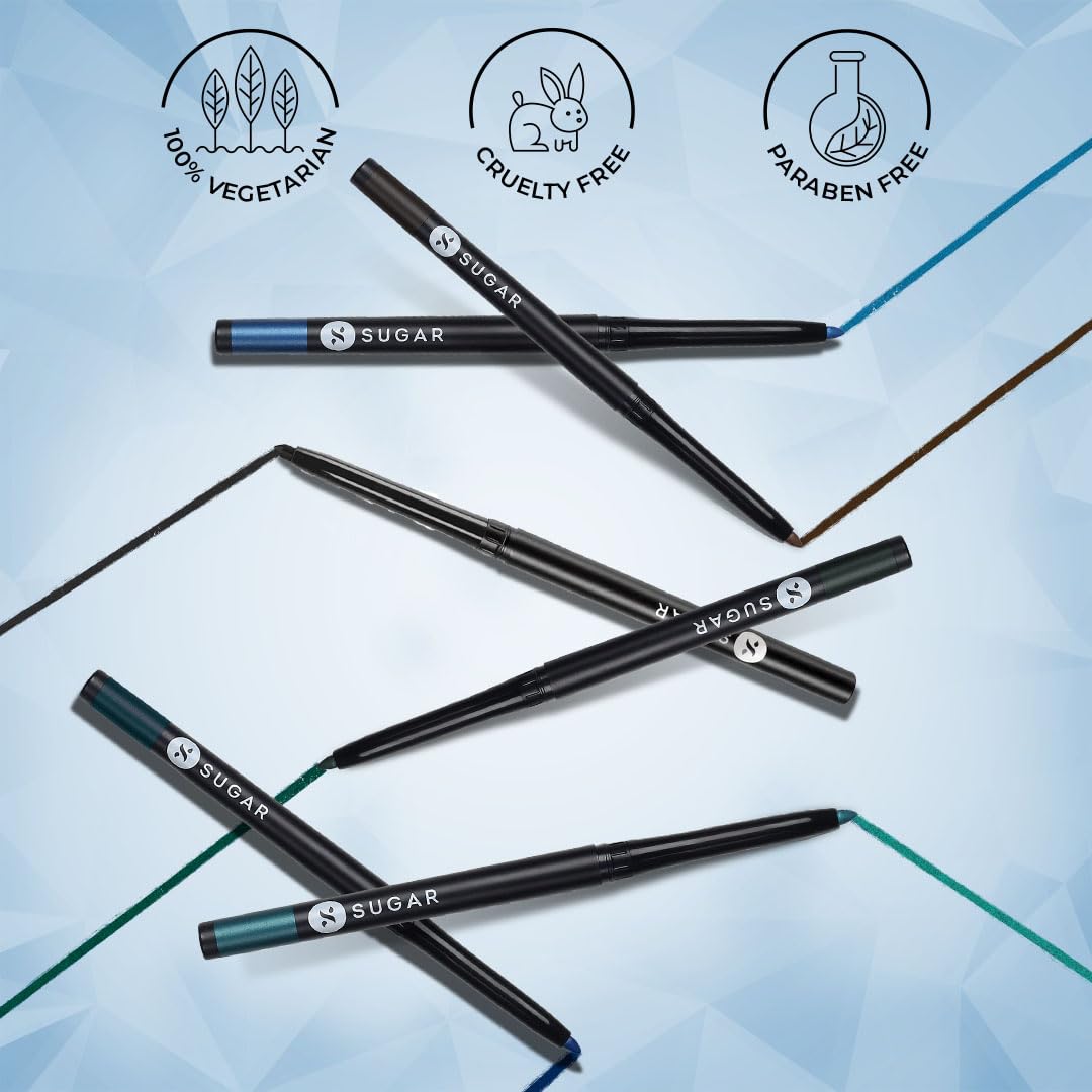 SUGAR Cosmetics Pencil Kohl of Honour Intense Kajal, Matte Finish, Longlasting Formula, Lightweight - 01 Black Out (Pack of 1)