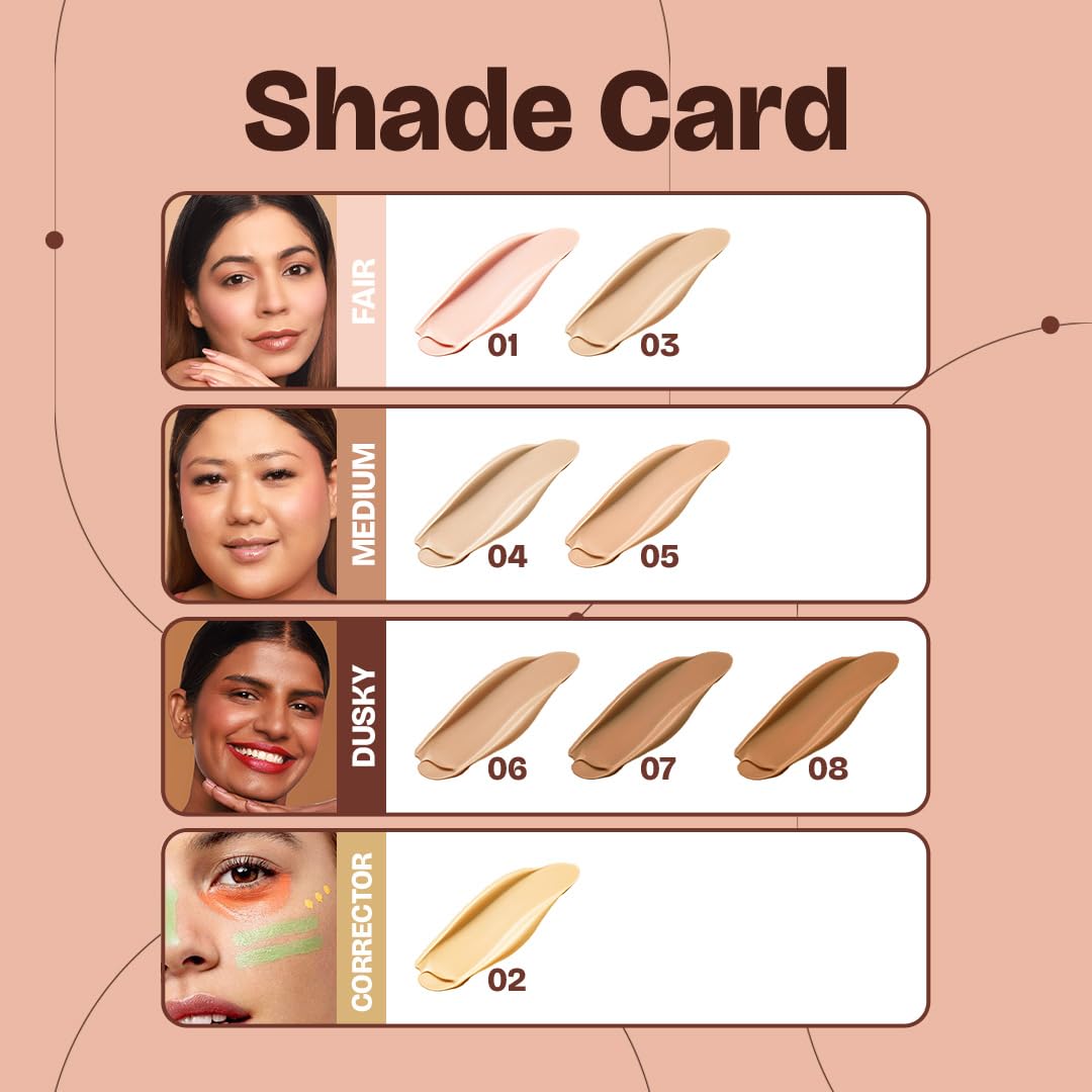MARS SPF50 PA++++ Cancel Concealer with Radiant Natural Finish (6.0 ml) (05-SANDSTONE) | Lightweight | Medium to High Coverage | Long-Lasting & Multi-Purpose | Crease Resistant