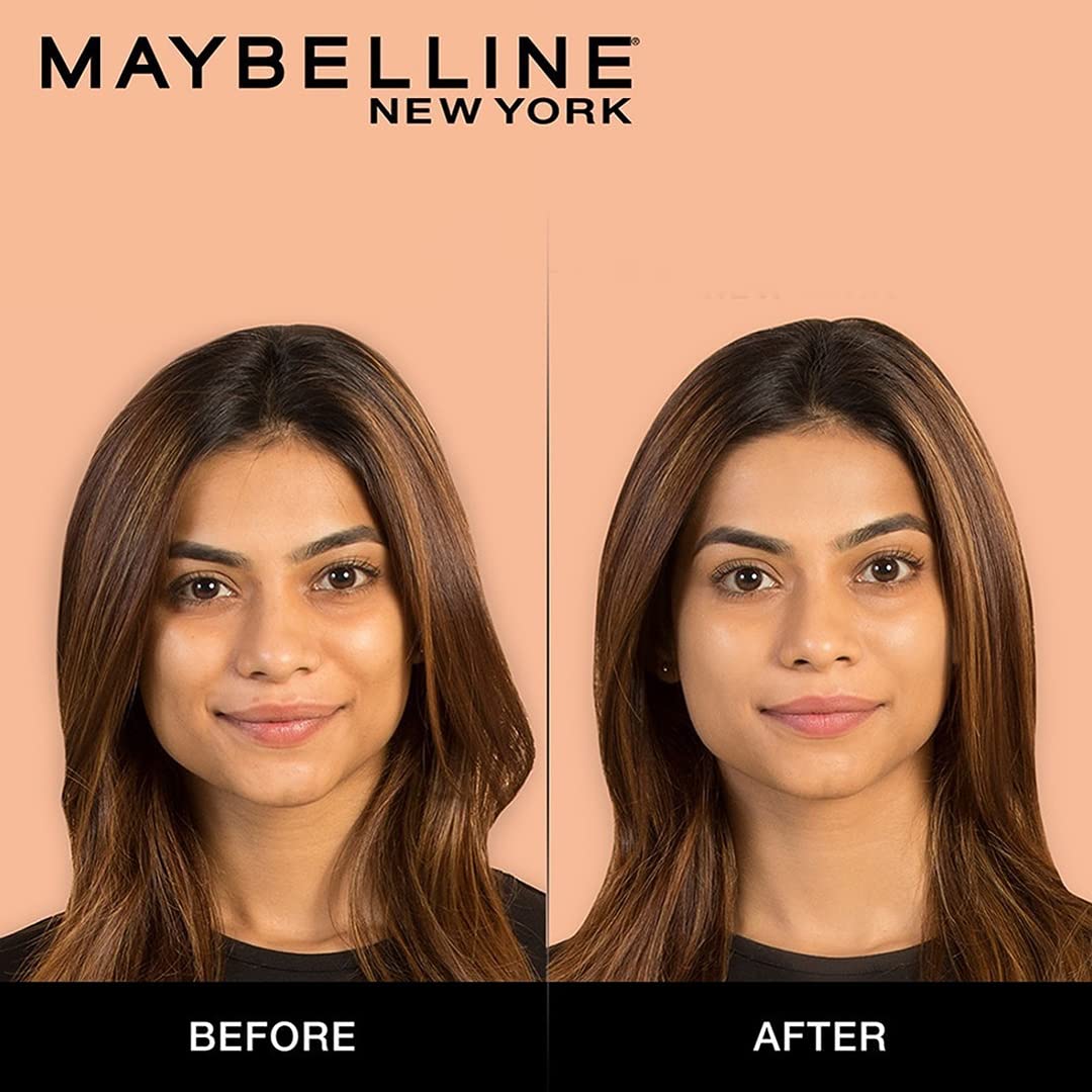 Maybelline New York Liquid Matte Foundation for Women, Blendable Full Coverage Foundation Makeup For Normal, Combination & Oily Skin, Blurs Pores for a Natural Skin Look, Fit Me-220 Natural Beige-18ml