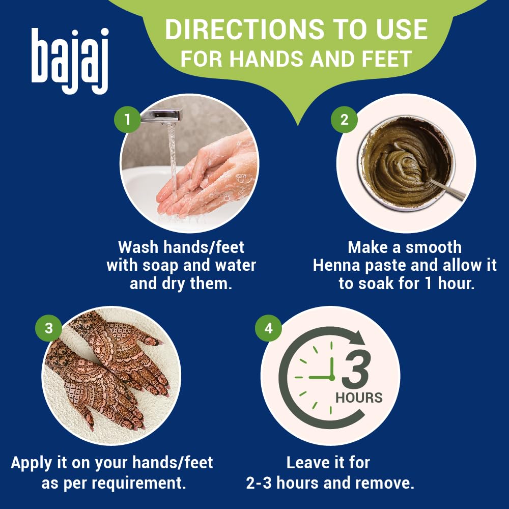 Bajaj 100% Pure Henna 500 gm