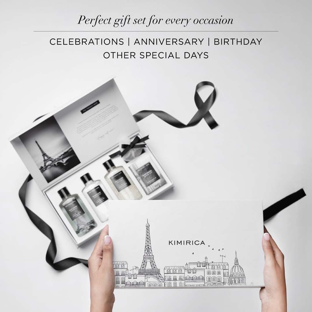 Kimirica The french Note Luxuriously Crafted Gift Set For Women and Men | Pampering Kit for Birthday's & All Special Occasions