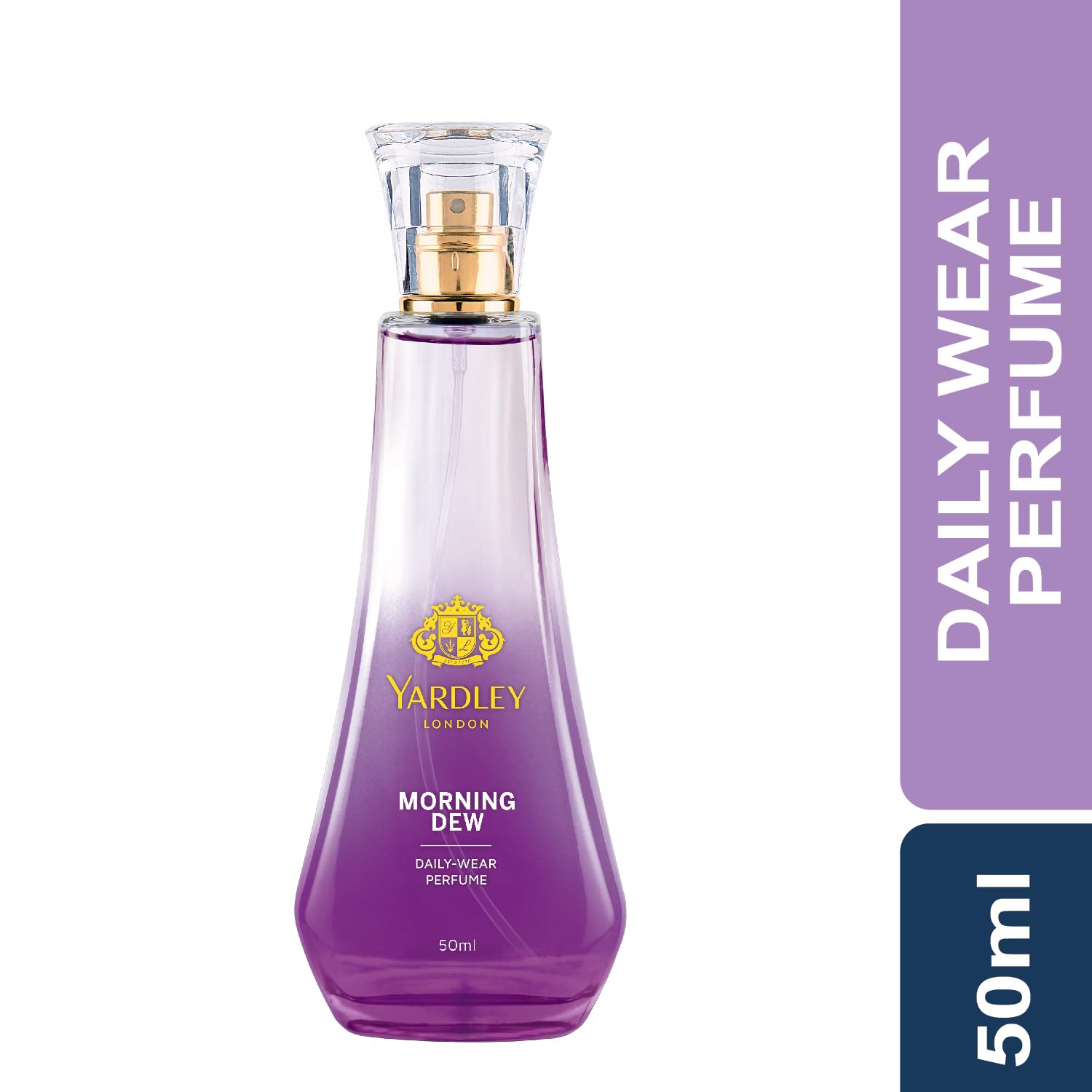 Yardley London Morning Dew Perfume| Fresh Floral Scent| 90% Naturally Derived| Lilly Of Valley & Frangipani| Perfume For Women| 50Ml - Spray