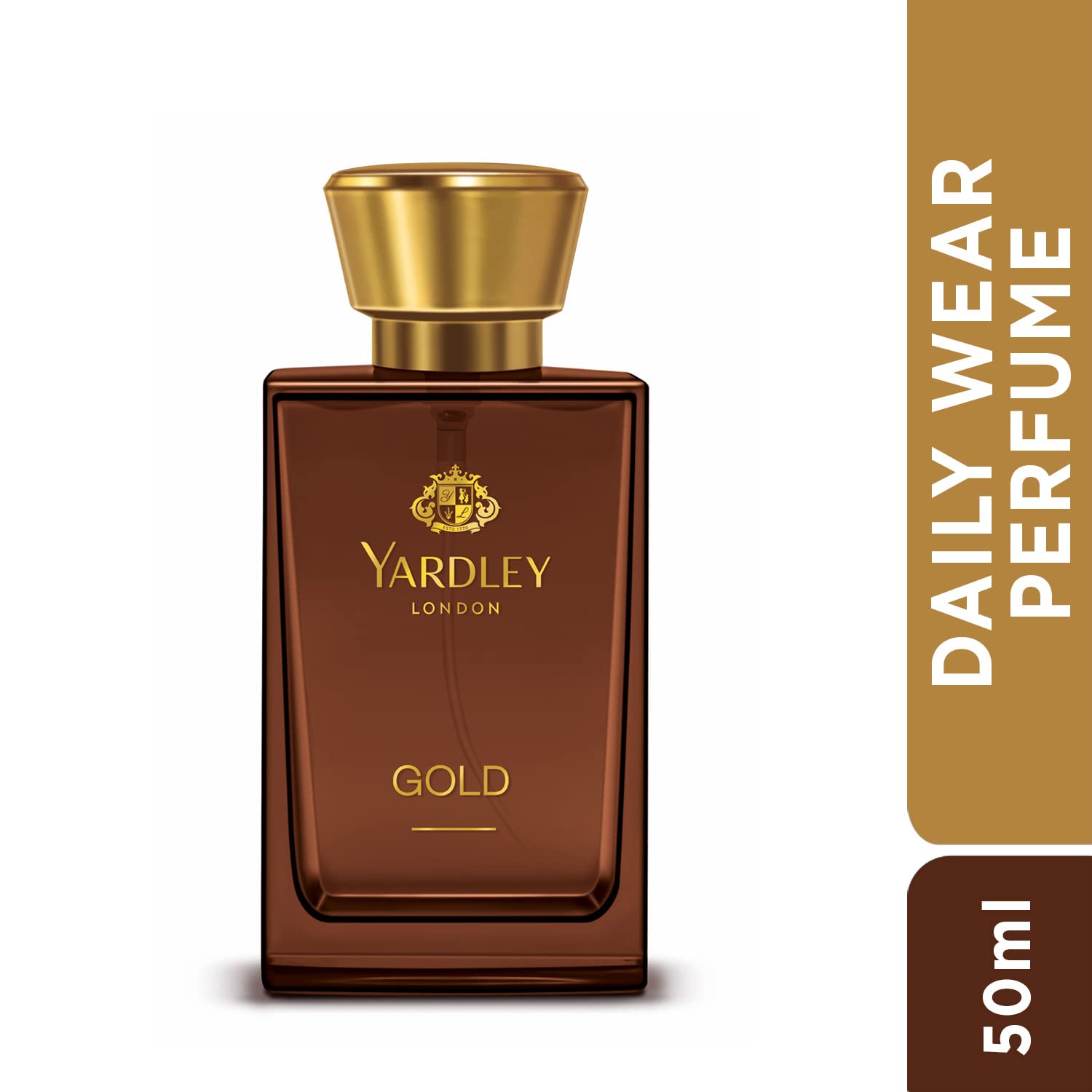 Yardley London Gold Liquid Perfume For Women, Sandalwood Scent, 50ml