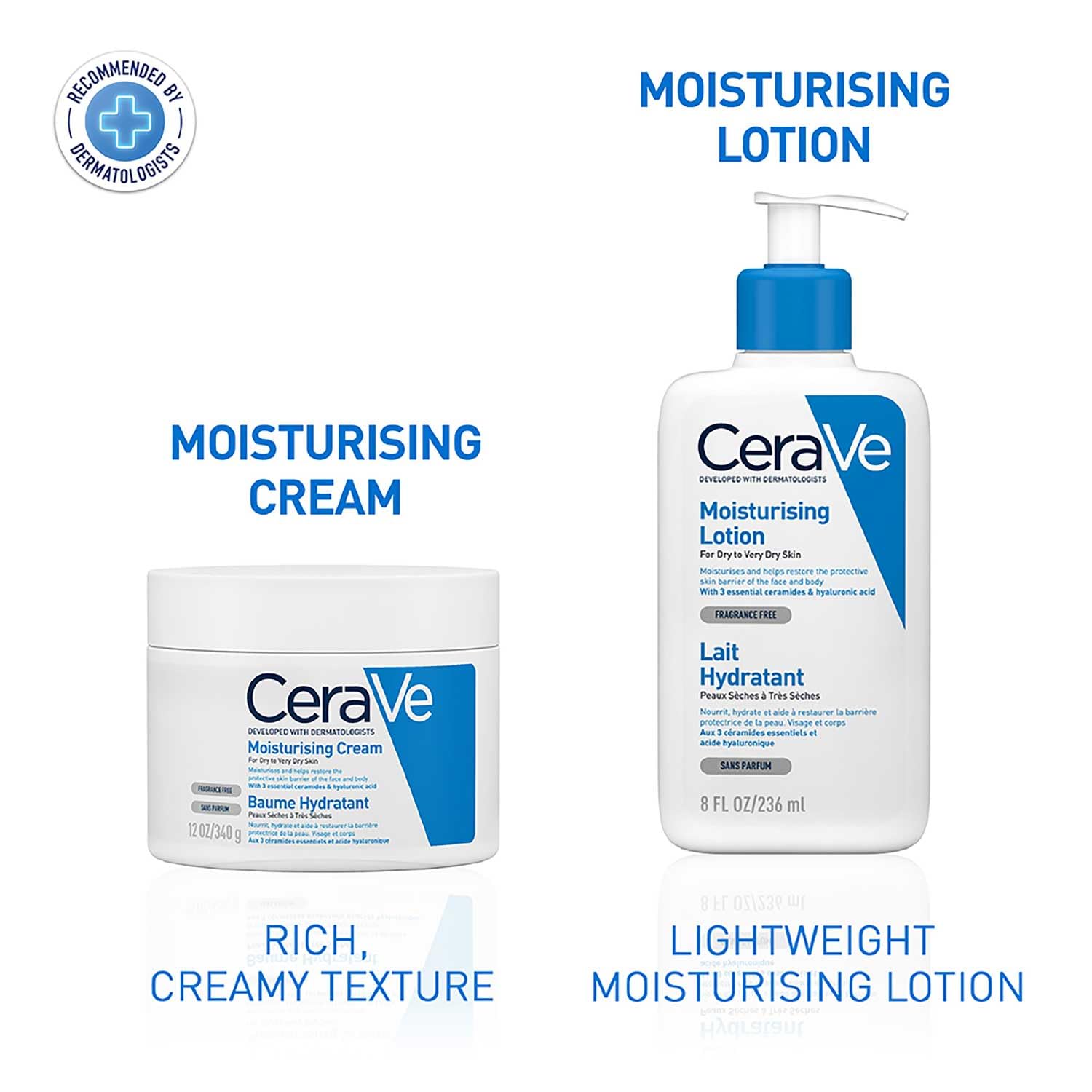 CeraVe Moisturizing Cream For Dry To Very Dry Skin (340gm) - Formulated with 3 Essential Ceramides And Hyaluronic Acid | Non-Comedogenic Moisturizer For Face and Body