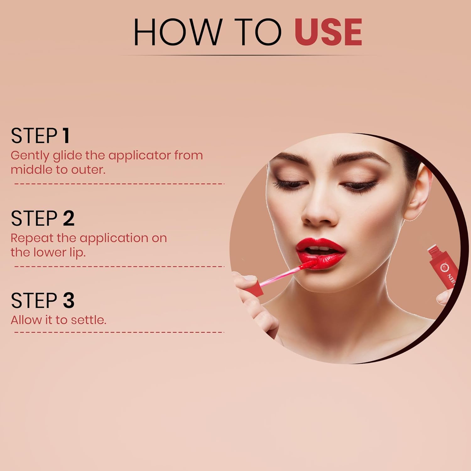 Colors Queen Zero Color Transfer Liquid Lipstick | Highly Pigmented, Long Lasting Liquid Lipstick Waterproof | Smooth One Swipe Application, Lightweight Matte Lipstick for Women (Paper Flower, 8g)