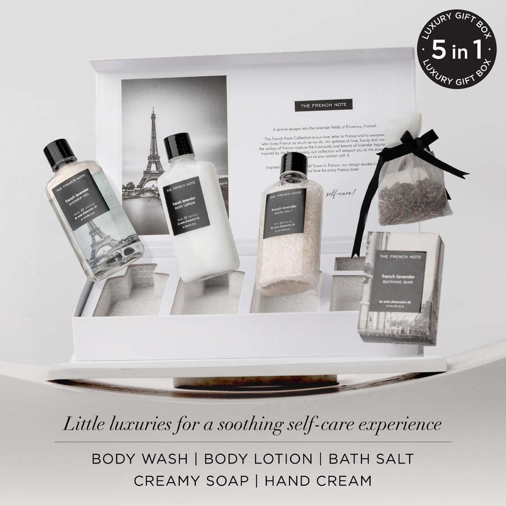 Kimirica The french Note Luxuriously Crafted Gift Set For Women and Men | Pampering Kit for Birthday's & All Special Occasions