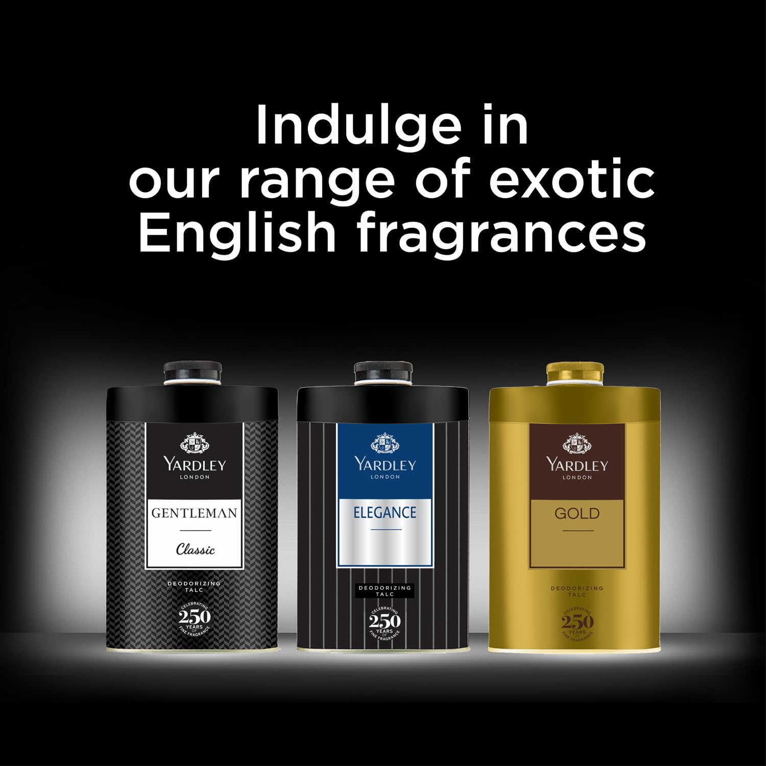 Yardley London Gold Deodorizing Talc| Fresh Woody Scent| Masculine Fragrance| Body Talc for Men| 250g