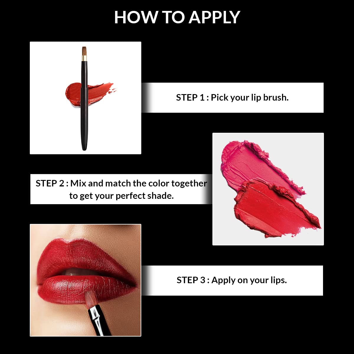 Stars Cosmetics Lush Lip Palette 12 Shades Cream Smooth Finish Waterproof Long Lasting Lightweight Ultra Pigmented smudgeproof for all Skins (multi-colour) 72g