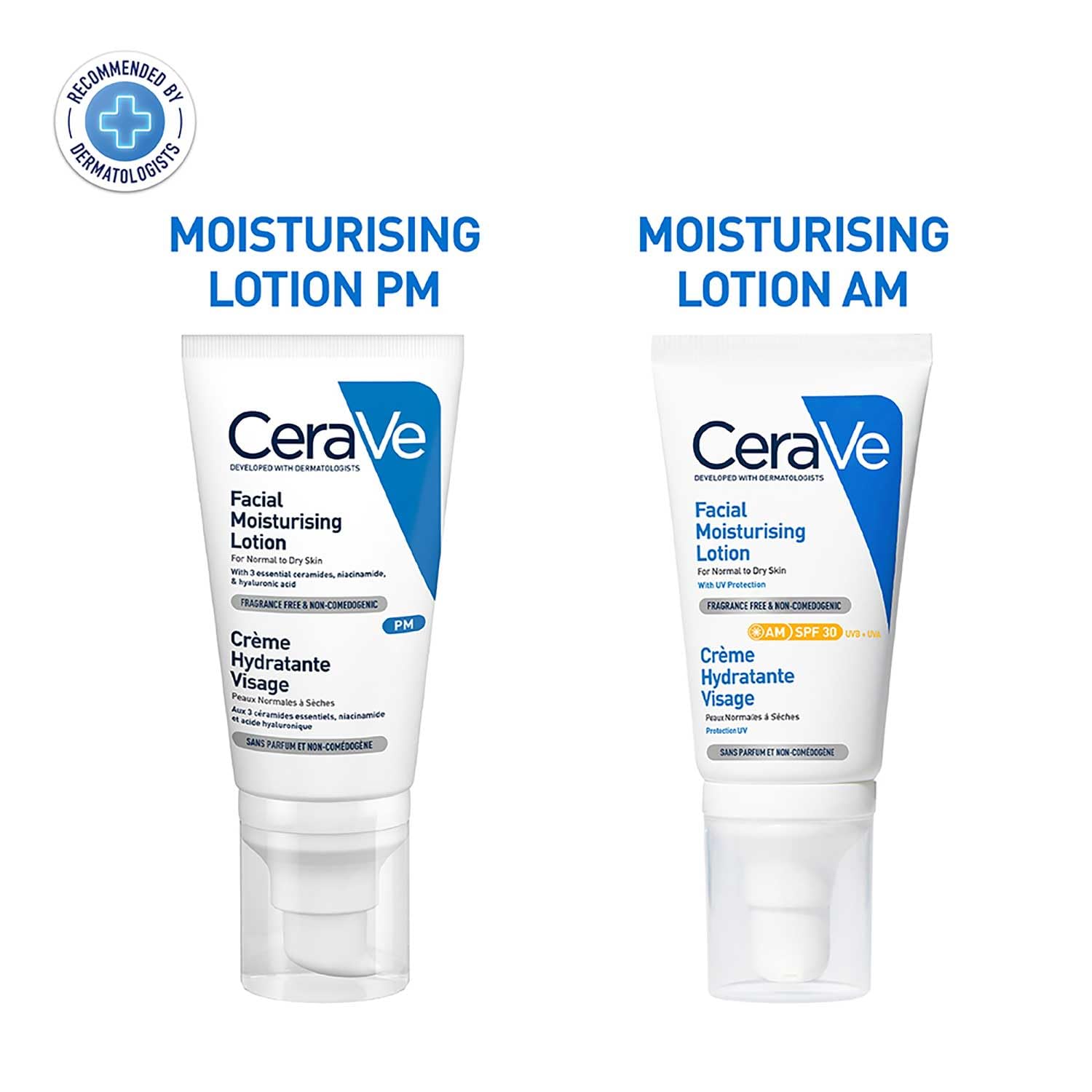 CeraVe PM Facial Moisturizing Lotion For Normal To Dry Skin (52ml) - Formulated With 3 Essential Ceramides, Niacinamide And Hyaluronic Acid | Ultra Lightweight Night Cream