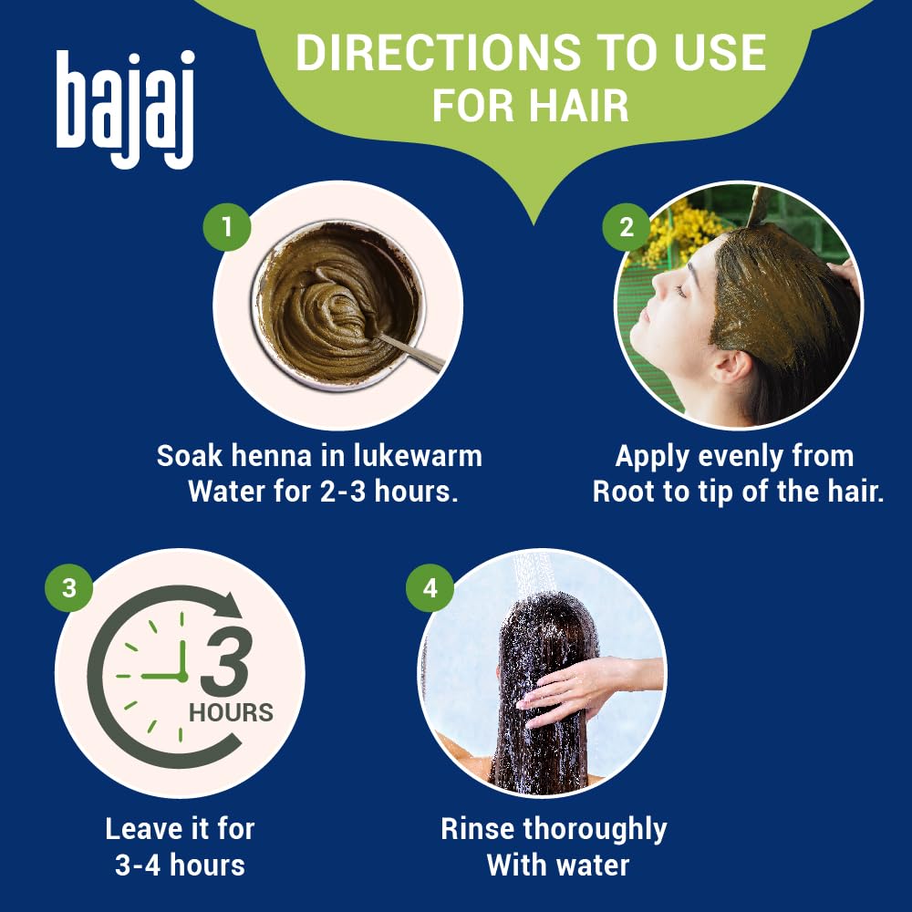 Bajaj 100% Pure Henna 500 gm