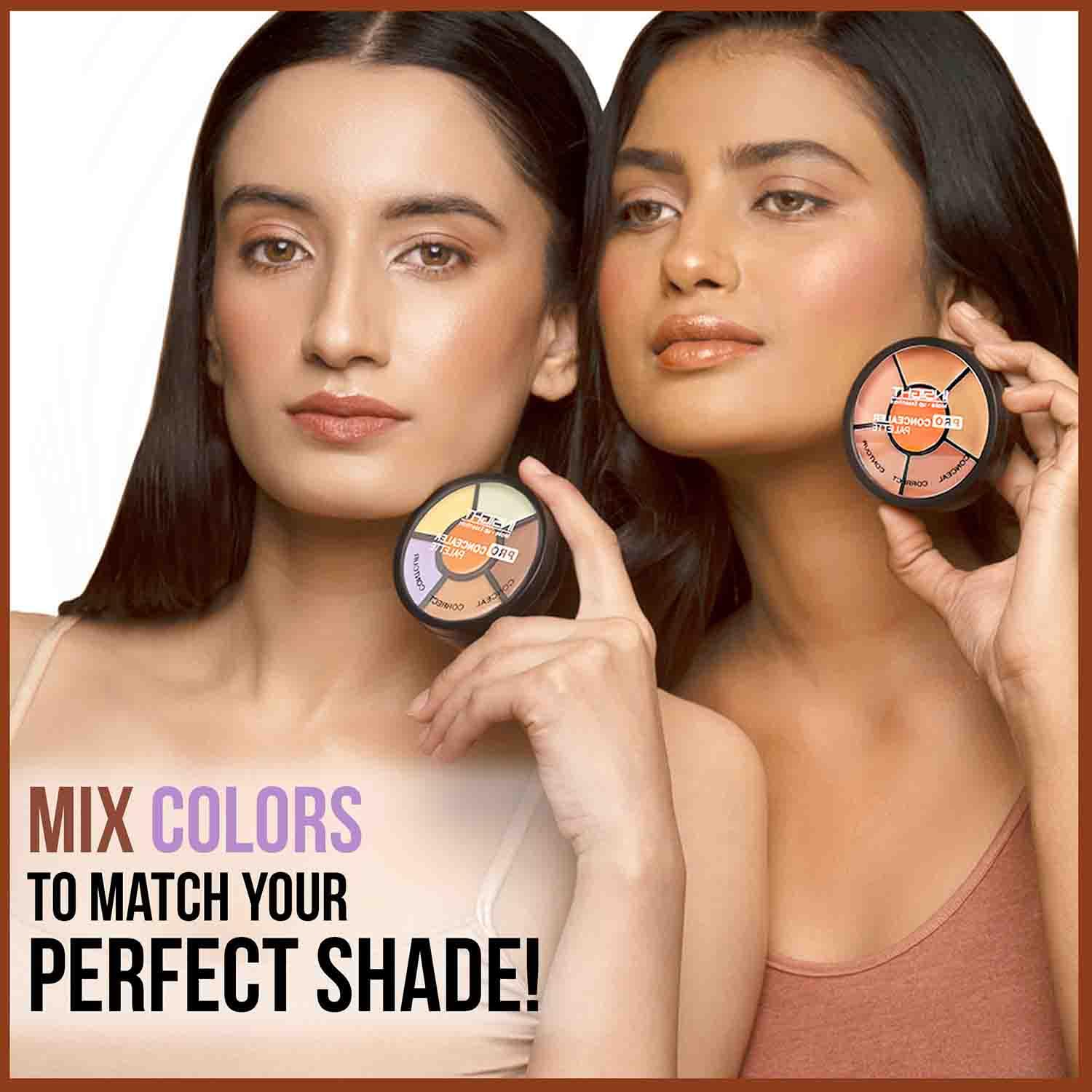 INSIGHT Cosmetics Natural Pro Concealer Palette-Corrector, Medium |Conceal |Correct |Contour |Waterproof |Crease Resistance |Long Lasting |Oil Control (Cr105-Corrector)