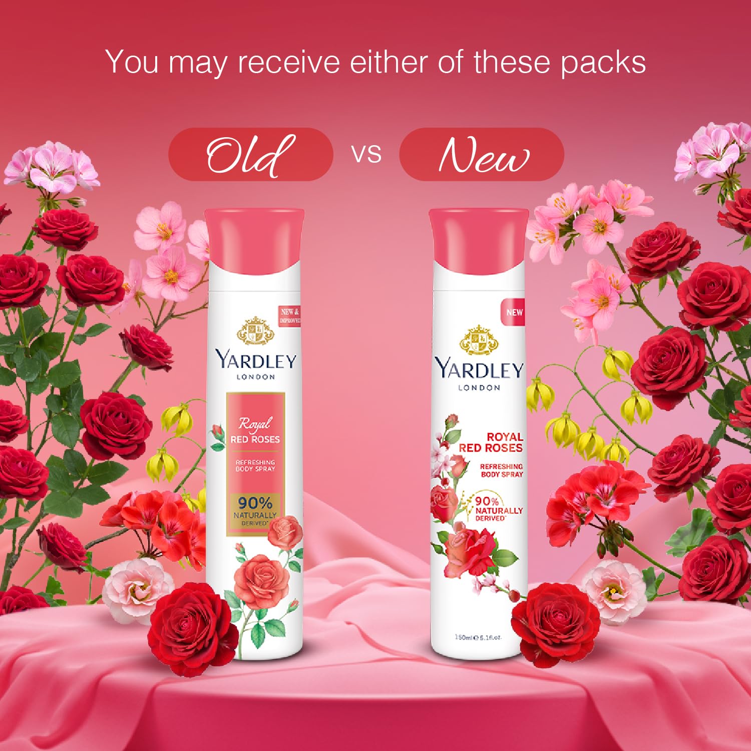 Yardley London Royal Red Roses Refreshing Deo For Women, 150ml