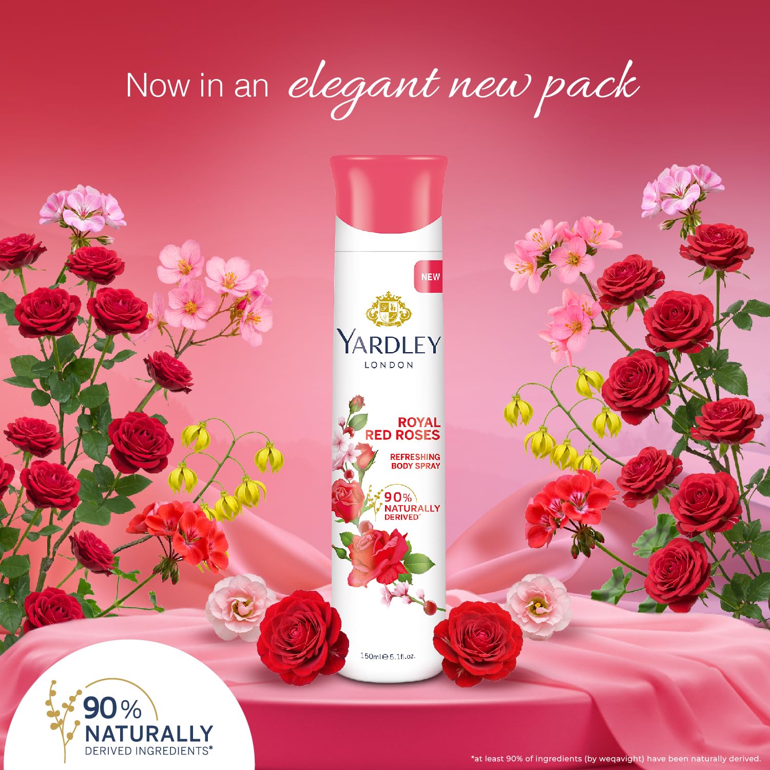 Yardley London Royal Red Roses Refreshing Deo For Women, 150ml