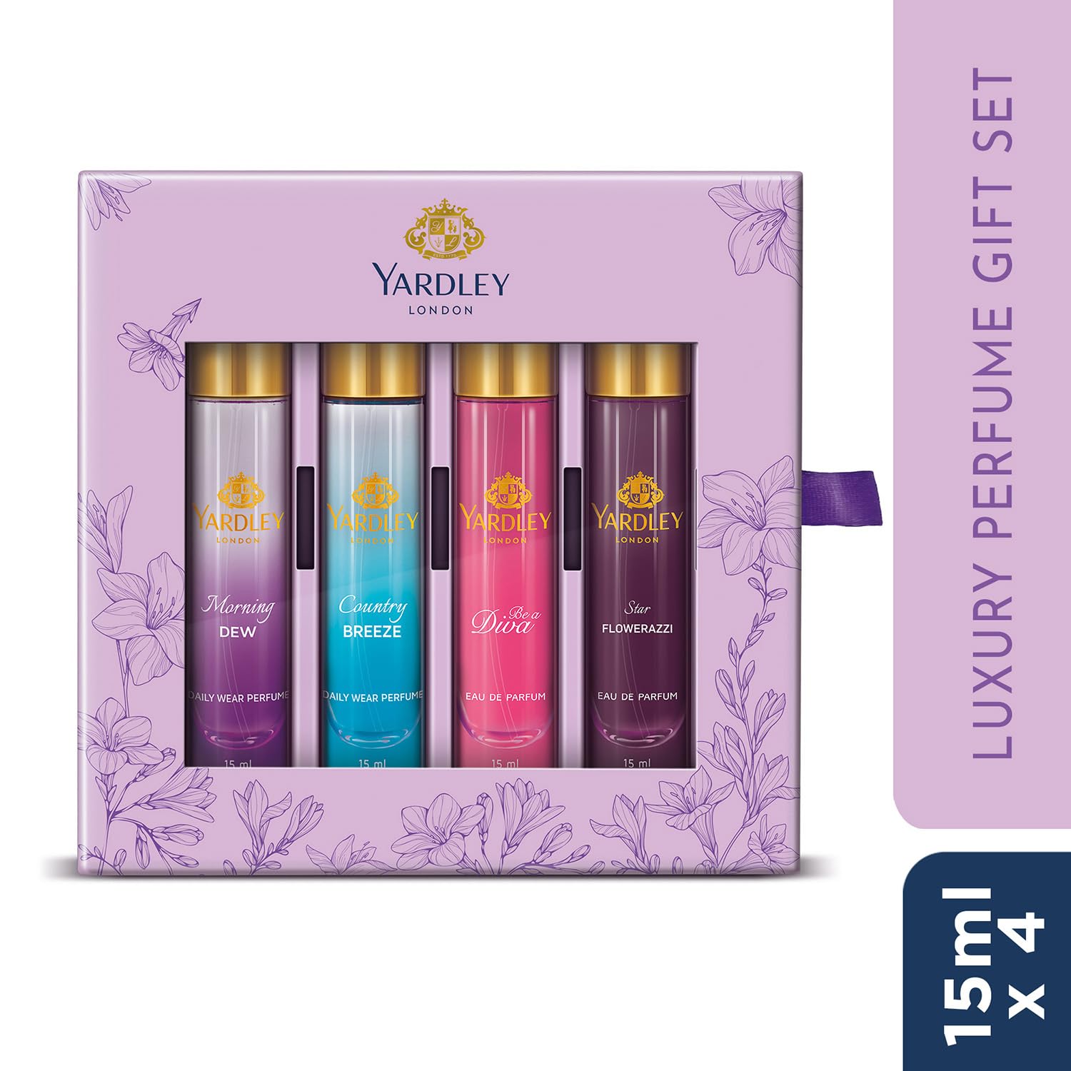 Yardley London Women Luxury Floral Liquid Perfume Gift Set, 15 ML