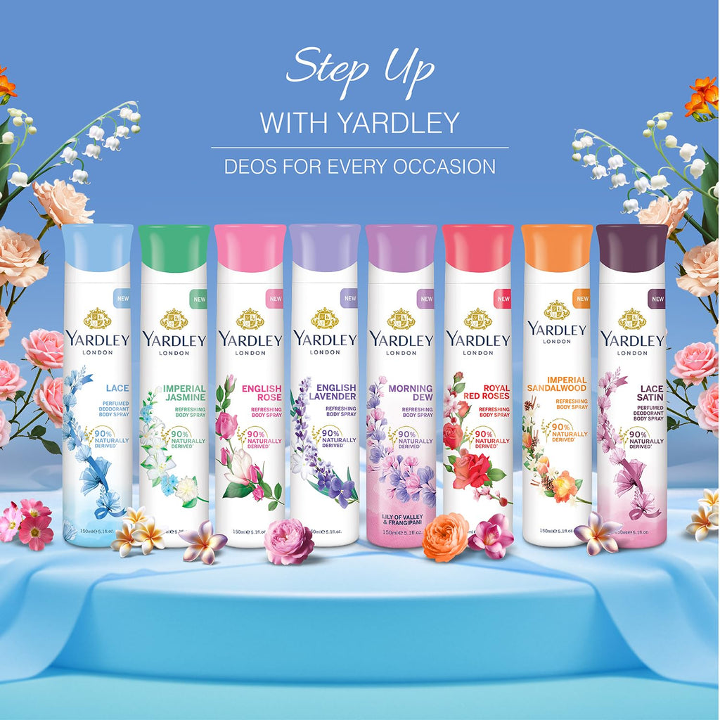Yardley London Lace Perfumed Deo For Women, 150ml