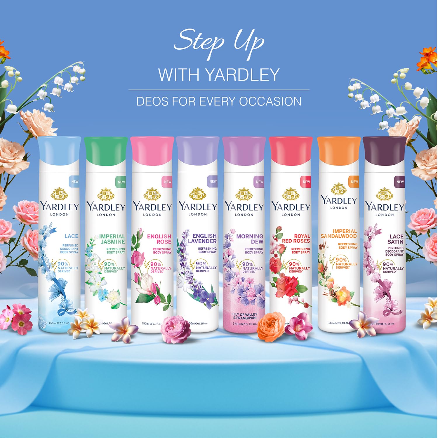 Yardley London Lace Perfumed Deo For Women, 150ml