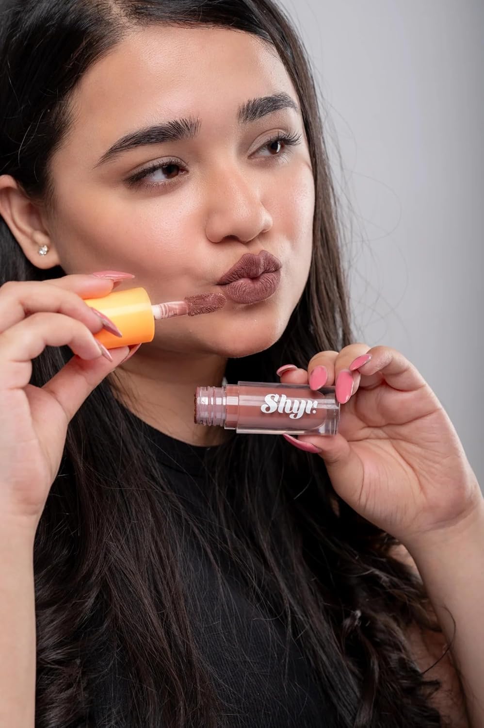 Shyr Hydrating Matte Liquid Lipstick (I'm Brave) | Transfer-Proof & Hydrating | Long-Lasting & Comfortable Lip Color for Women & Girls | Perfect For Everyday & Bold Looks