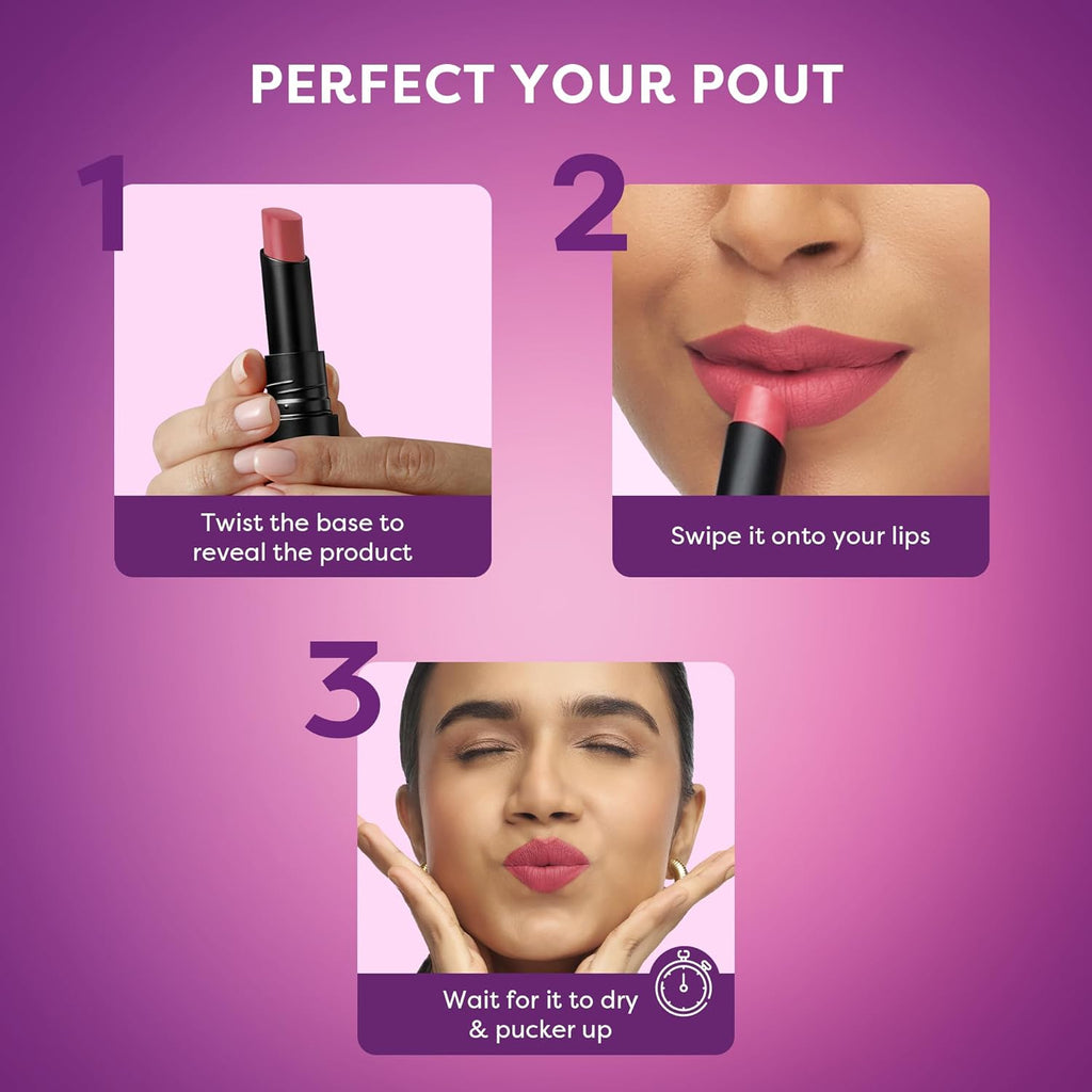 SUGAR POP Ultrastay Transferproof Lipstick | Vitamin E | 100% Transferproof - 03 Coral Delight
