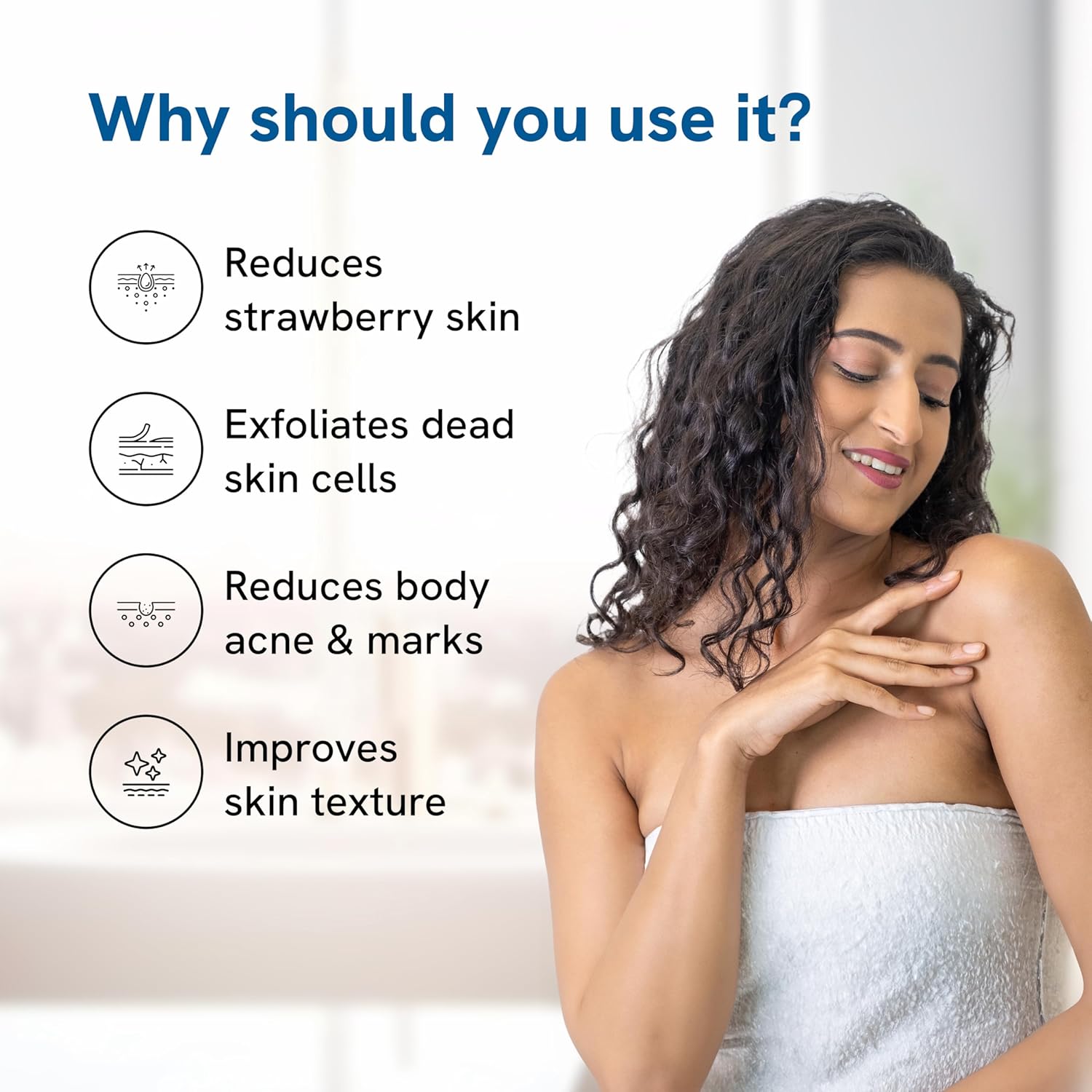 Be Bodywise Strawberry Skin Pack | With 1% SA Body Wash, 5% Lactic Acid Body Lotion & 10% AHA Scrub | Exfoliates, Reduces Body Acne, Uneven Skin Texture | 650ml