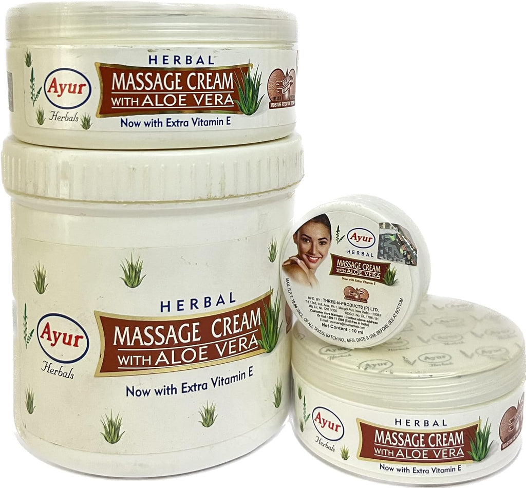 Ayur Herbals MASSAGE CREAM With Aloe Vera (500ml)