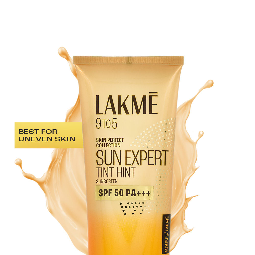 Lakme Sun Expert Tinted Sunscreen SPF 50 PA +++, Broad Spectrum UVA/B protection
