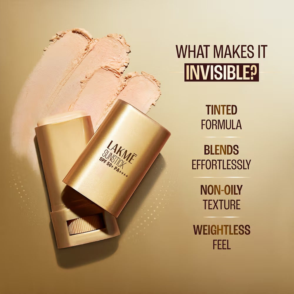 Lakme Sun Expert Invisible SPF 50 PA++++ Sunscreen Stick (18 g)