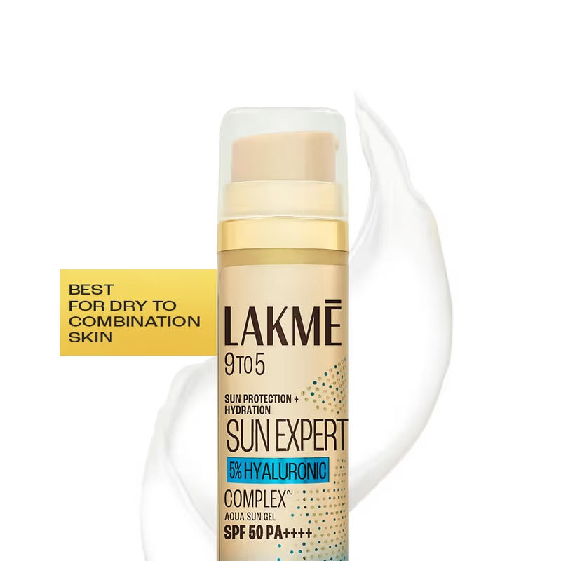 Lakme 5% Niacinamide & Vit C Water-Light Sunscreen Gel SPF 50 Pa++++For Oily Skin (56 g)