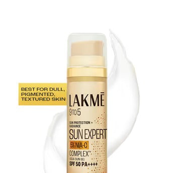 Lakme 5% Niacinamide & Vit C Water-Light Sunscreen Gel SPF 50 Pa++++For Oily Skin (56 g)